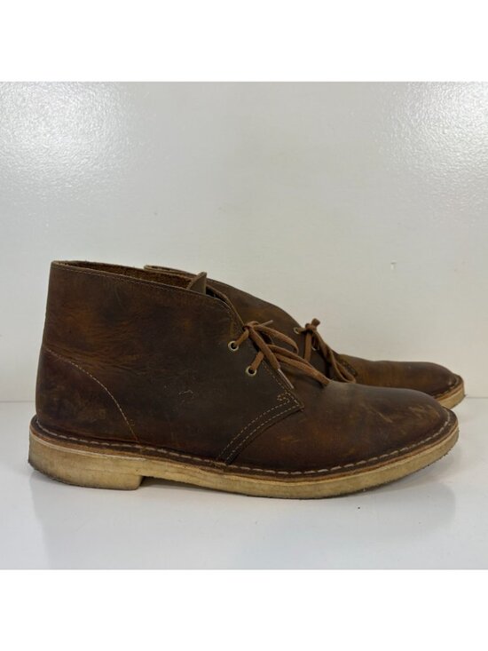 Clarks Buschacre 2 Desert Boots Mens Size 10 Beeswax Leather Brown main image 5